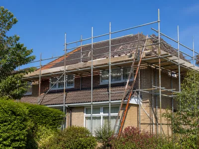 After scaffolding installation by Highcourt Scaffolding