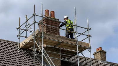 Scaffolding for a commercial project